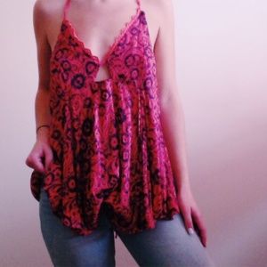 Slouchy open-back tank